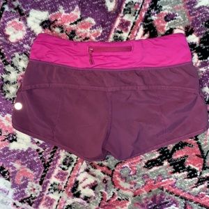 Lululemon speed up shorts size 2